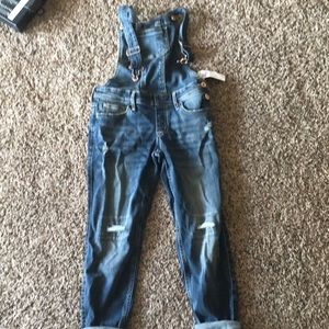 Brand new Abercrombie youth girls overalls